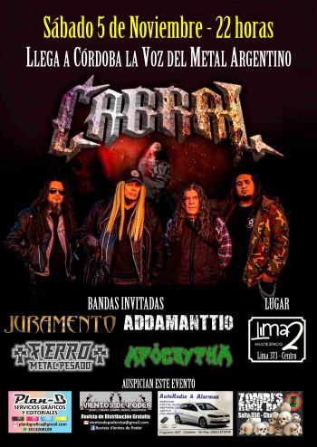 Visitarán la Ciudad de Córdoba dos vocalistas referentes de la escena del Metal Argentino