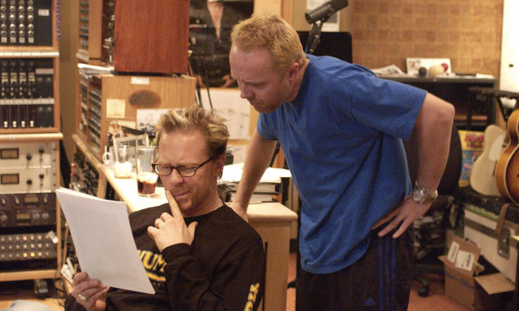 Metallica during St. Anger making off