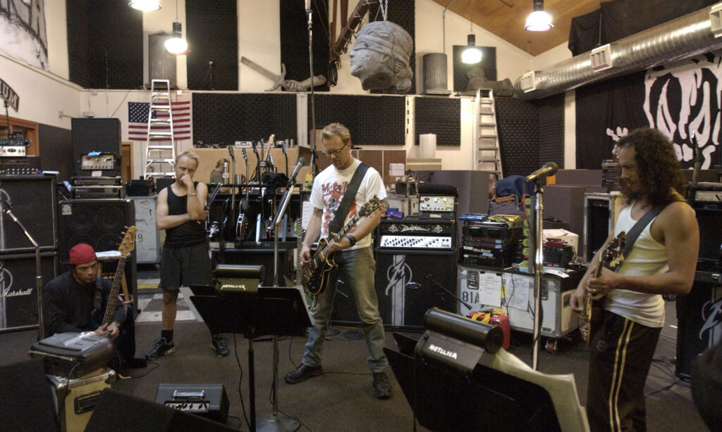 Metallica during St. Anger making off
