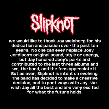 slipknot Jay Weinberg