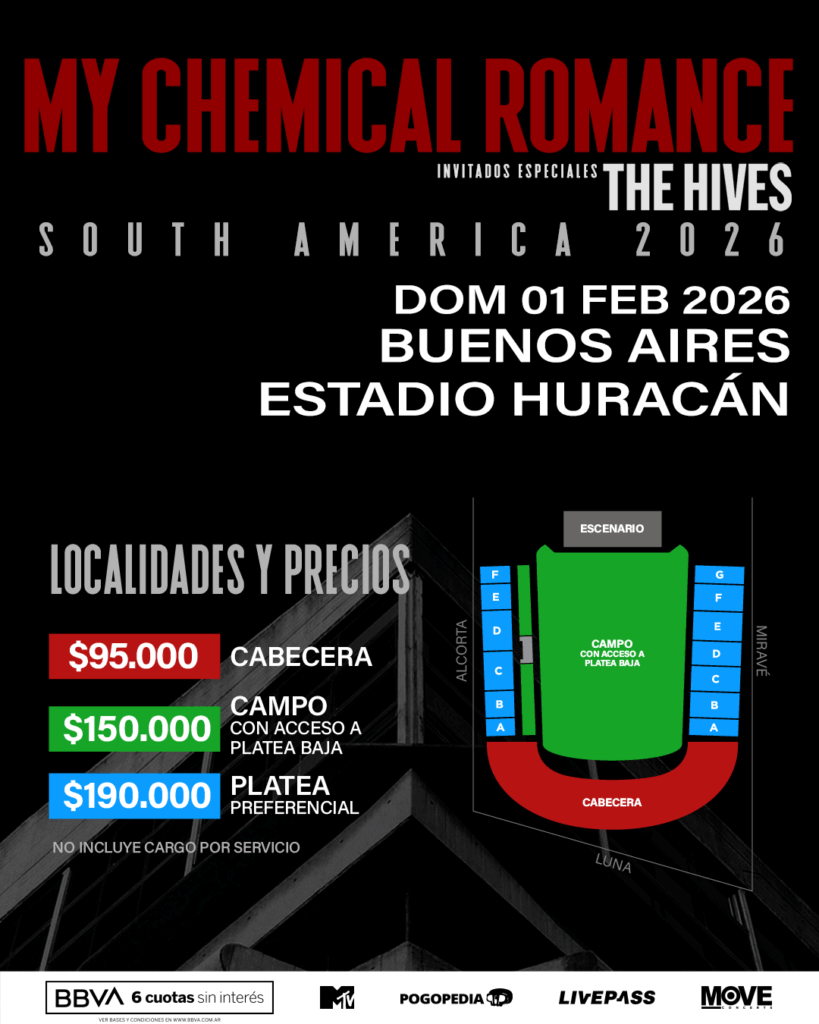 My Chemical Romance precios